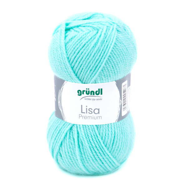 Gründl Lisa Premium uni 50g pastelltürkis