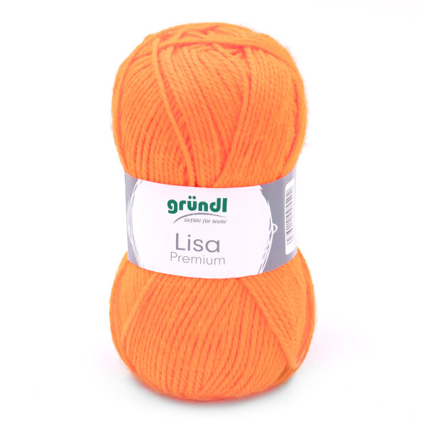 Gründl Lisa Premium uni 50g neonorange