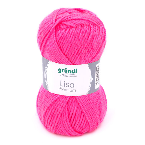Gründl Lisa Premium uni 50g neonpink
