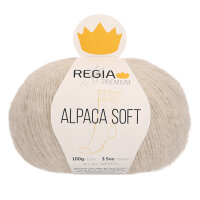 Regia alpaca soft 100g natur meliert