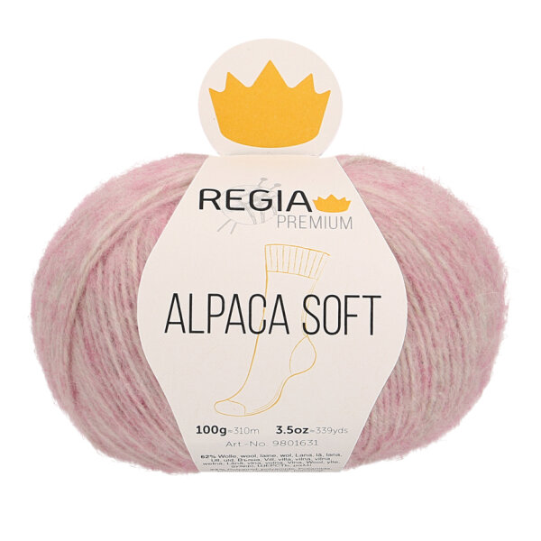 Regia alpaca soft 100g rosé meliert