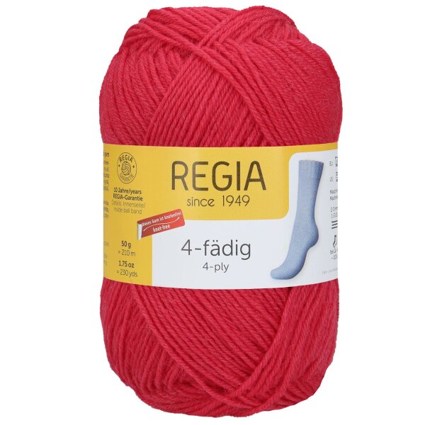 Regia uni 4 fädig 50g azalee