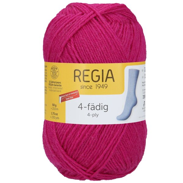 Regia uni 4 fädig 50g fuchsia