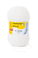 Regia uni 4 fädig 100g superweiß