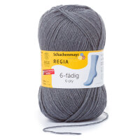 Regia uni 6 fädig 150g dunkelgrau