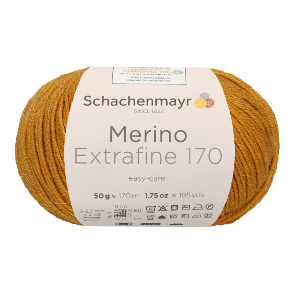Schachenmayr Merino Extrafine 170 50g gold meliert