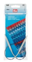 Prym Alu-Rundstricknadeln grau 40cm 6,0 mm