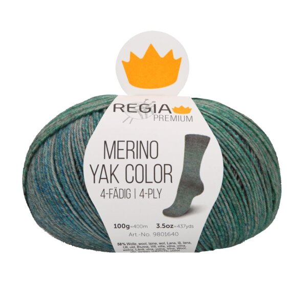 Regia Merino Yak color 100g 8511 jade grey Color