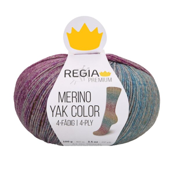 Regia Merino Yak color 100g 8414 amethyst color