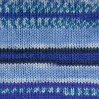 Gründl Hot Socks Manerba 6 fädig 150g Farbe 01 hellblau-royalblau-nachtblau-natur