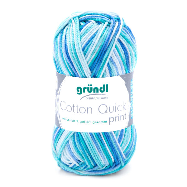 Gründl Cotton Quick print 50g aqua multicolor 183