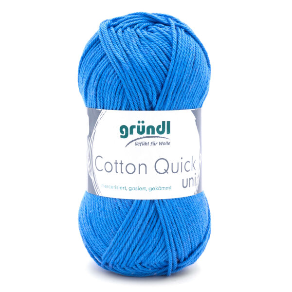 Gründl Cotton Quick uni 50g Farbe 126 mittelblau