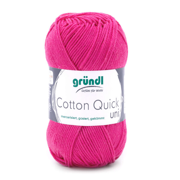Gründl Cotton Quick uni 50g Farbe 128 pink
