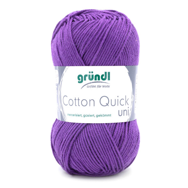 Gründl Cotton Quick uni 50g Farbe 130 violett