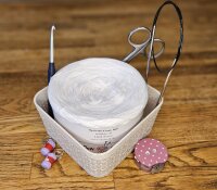 Optiwolle Uni-Bobbel weiß