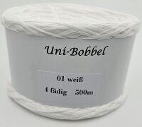 Optiwolle Uni-Bobbel weiß