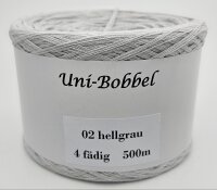Optiwolle Uni-Bobbel hellgrau