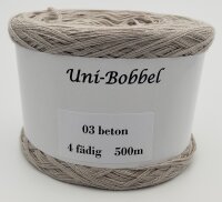 Optiwolle Uni-Bobbel beton