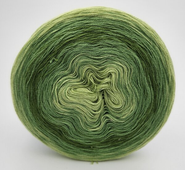 Optiwolle Farbverlaufsbobbel "grüner Spiegel"