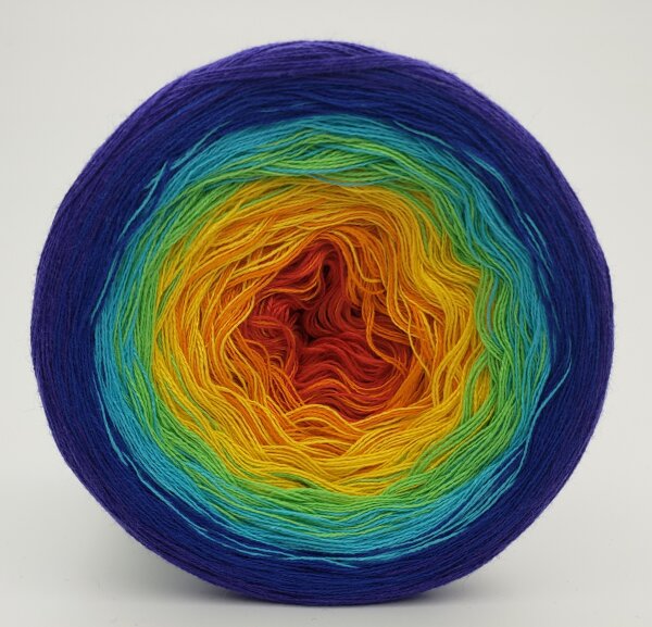 Optiwolle Farbverlaufsbobbel "Regenbogen"