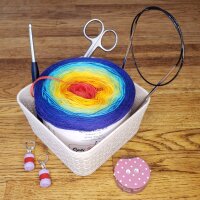 Optiwolle Farbverlaufsbobbel "Regenbogen"