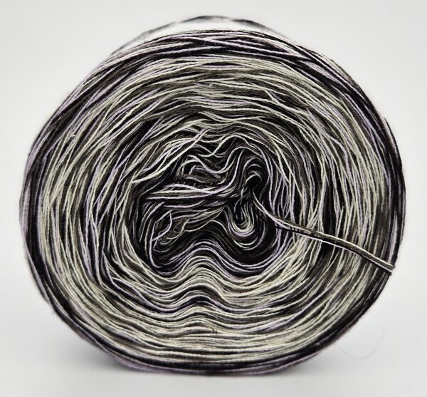 Optiwolle melierter Bobbel "Lavendelschokolade" 4 fädig, 400m