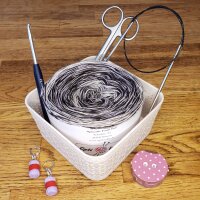 Optiwolle melierter Bobbel "Lavendelschokolade"...