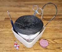 Optiwolle Uni-Bobbel anthrazit