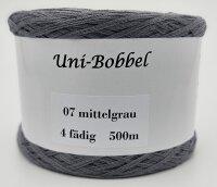 Optiwolle Uni-Bobbel mittelgrau