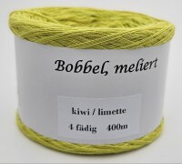 Optiwolle Pärchen - melierte Bobbel mit 2 Farben 4 fädig, 400m kiwi - limette