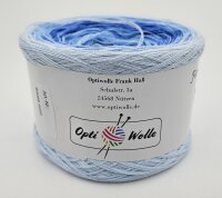 Optiwoole Farbverlaufsbobbel "hellblauer Spiegel"