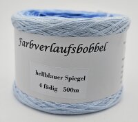 Optiwoole Farbverlaufsbobbel "hellblauer Spiegel"
