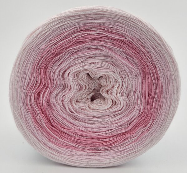Optiwolle Farbverlaufsbobbel "rosa Spiegel" 3 fädig 1200m = ca. 240g
